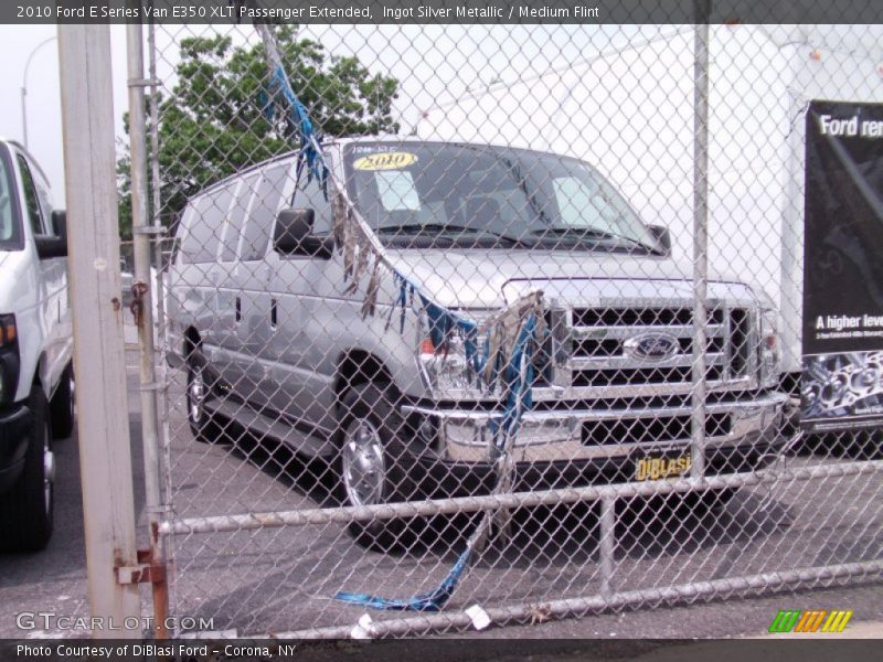 Ingot Silver Metallic / Medium Flint 2010 Ford E Series Van E350 XLT Passenger Extended