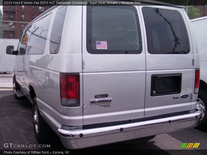 Ingot Silver Metallic / Medium Flint 2010 Ford E Series Van E350 XLT Passenger Extended