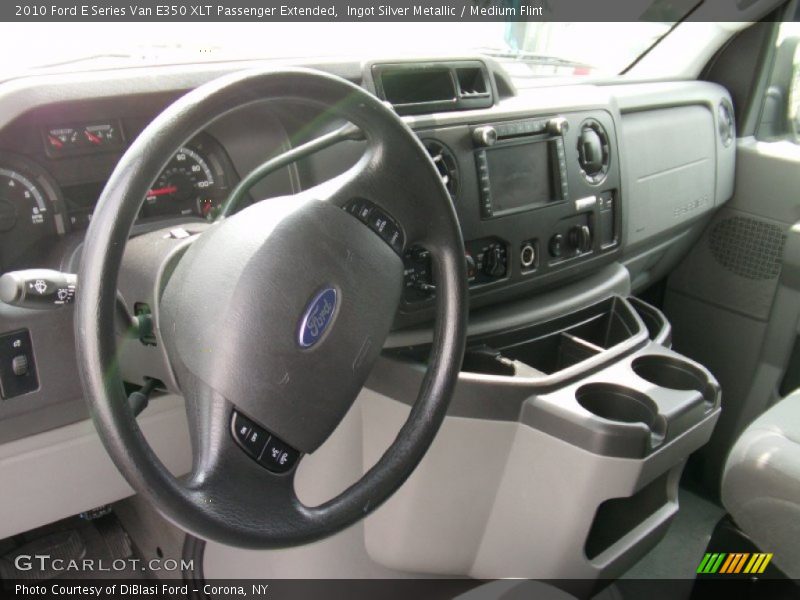 Ingot Silver Metallic / Medium Flint 2010 Ford E Series Van E350 XLT Passenger Extended