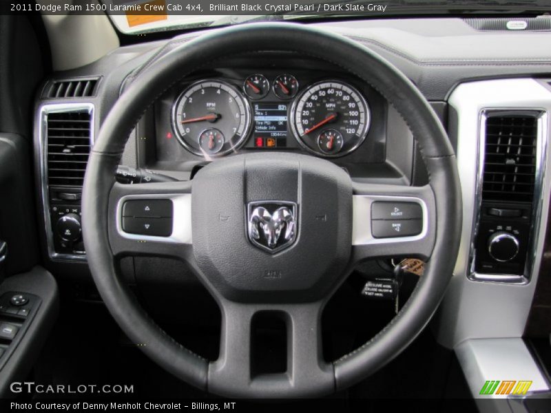 2011 Ram 1500 Laramie Crew Cab 4x4 Steering Wheel