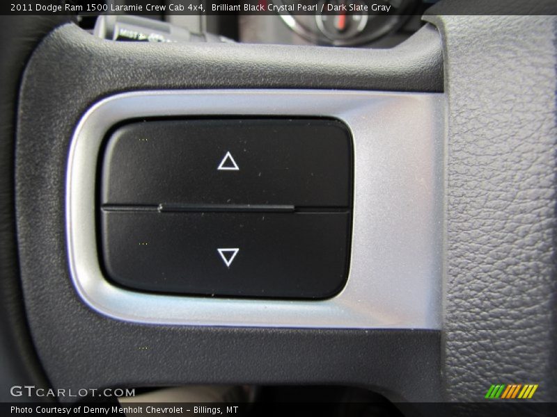 Brilliant Black Crystal Pearl / Dark Slate Gray 2011 Dodge Ram 1500 Laramie Crew Cab 4x4