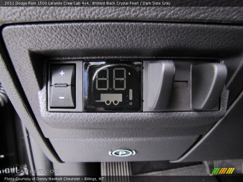 Brilliant Black Crystal Pearl / Dark Slate Gray 2011 Dodge Ram 1500 Laramie Crew Cab 4x4