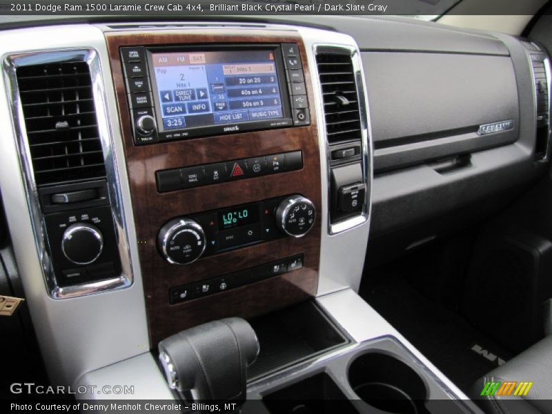 Brilliant Black Crystal Pearl / Dark Slate Gray 2011 Dodge Ram 1500 Laramie Crew Cab 4x4