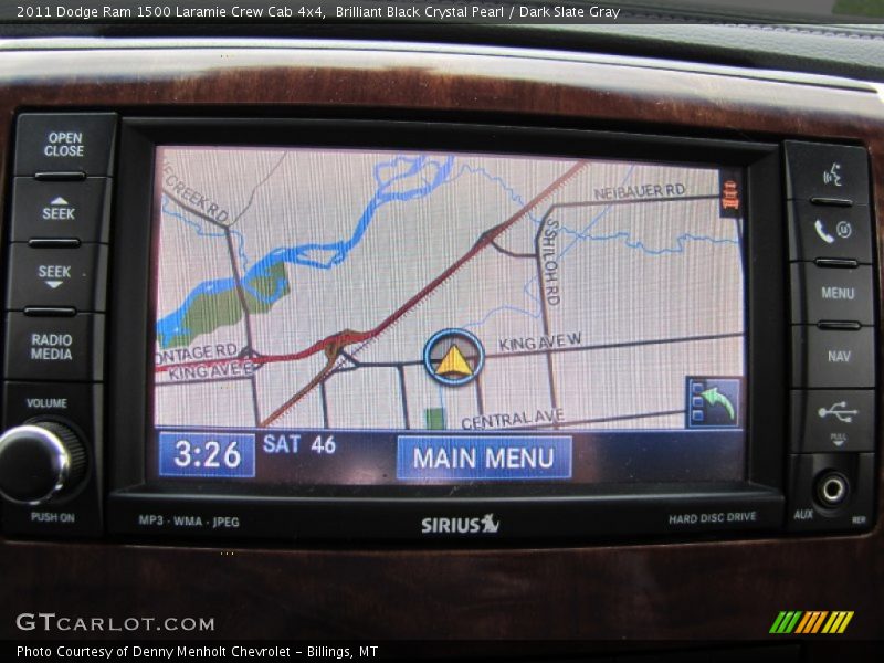 Navigation of 2011 Ram 1500 Laramie Crew Cab 4x4