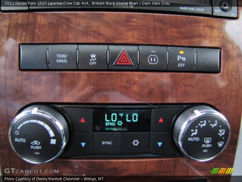 Controls of 2011 Ram 1500 Laramie Crew Cab 4x4