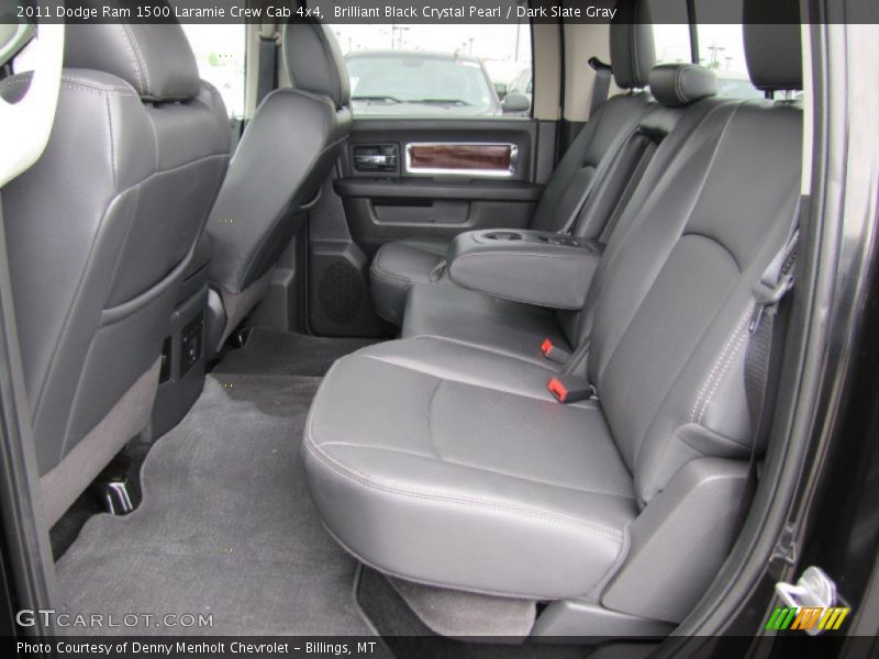 Rear Seat of 2011 Ram 1500 Laramie Crew Cab 4x4