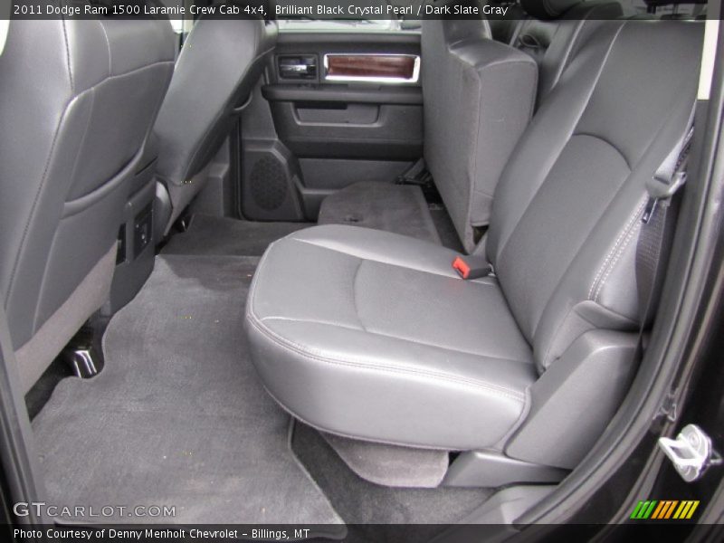 Rear Seat of 2011 Ram 1500 Laramie Crew Cab 4x4