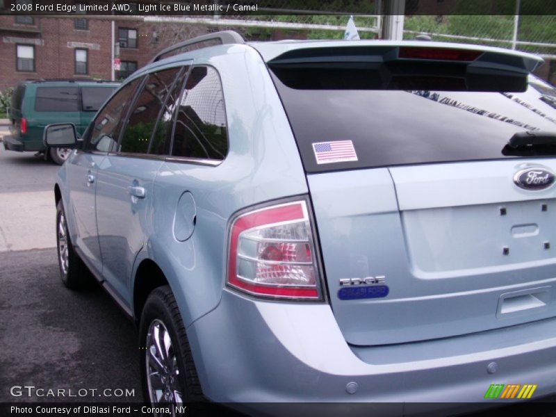 Light Ice Blue Metallic / Camel 2008 Ford Edge Limited AWD