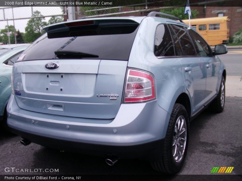 Light Ice Blue Metallic / Camel 2008 Ford Edge Limited AWD