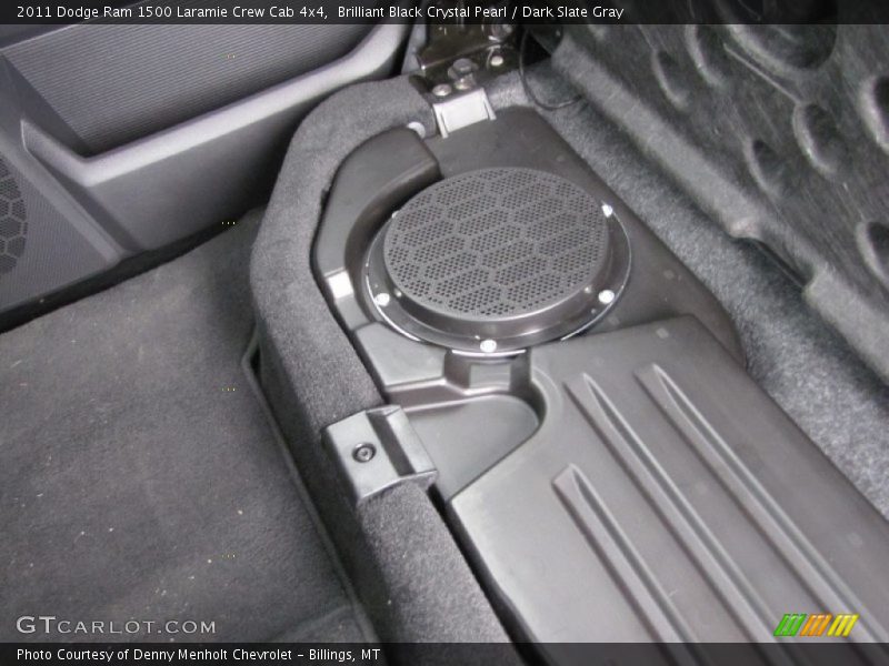Brilliant Black Crystal Pearl / Dark Slate Gray 2011 Dodge Ram 1500 Laramie Crew Cab 4x4
