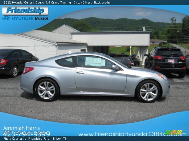 Circuit Silver / Black Leather 2012 Hyundai Genesis Coupe 3.8 Grand Touring