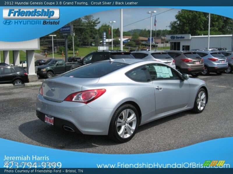 Circuit Silver / Black Leather 2012 Hyundai Genesis Coupe 3.8 Grand Touring