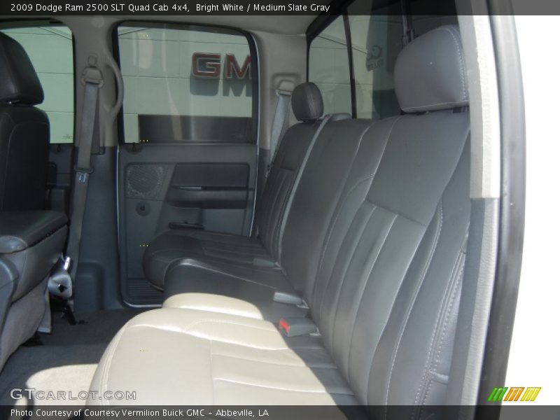 Bright White / Medium Slate Gray 2009 Dodge Ram 2500 SLT Quad Cab 4x4