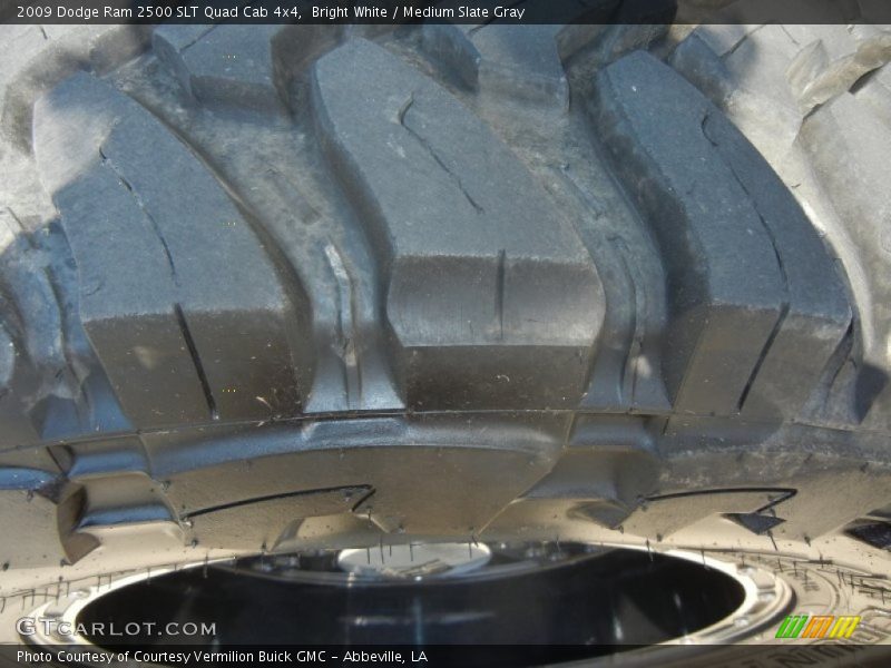 Bright White / Medium Slate Gray 2009 Dodge Ram 2500 SLT Quad Cab 4x4