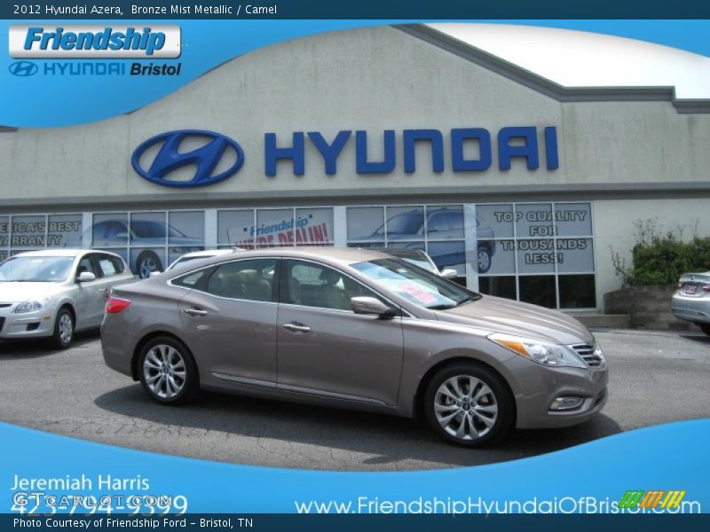 Bronze Mist Metallic / Camel 2012 Hyundai Azera