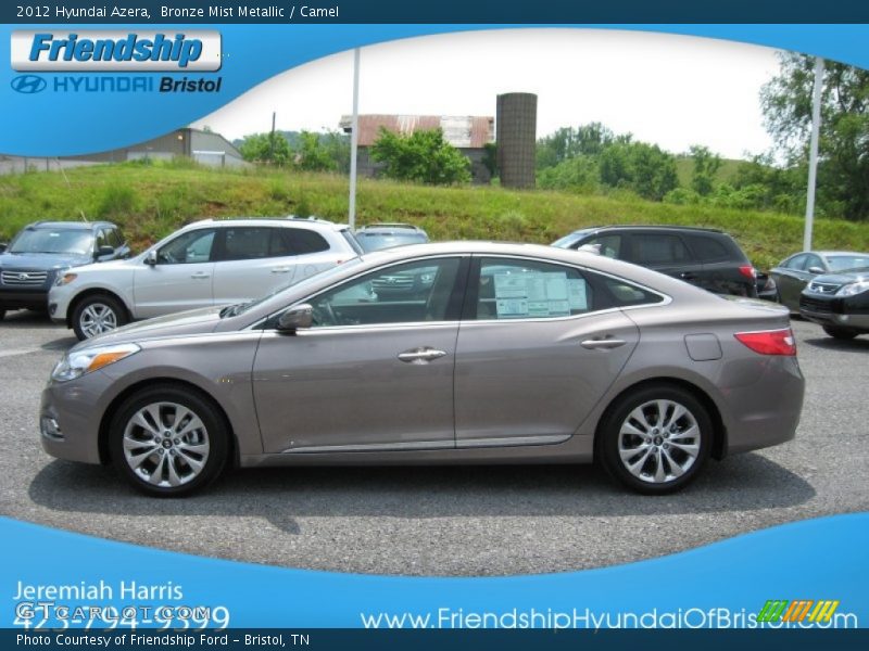 Bronze Mist Metallic / Camel 2012 Hyundai Azera