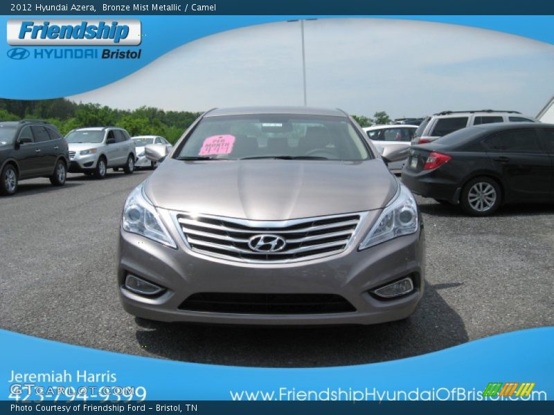 Bronze Mist Metallic / Camel 2012 Hyundai Azera