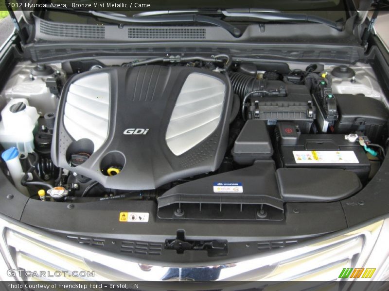  2012 Azera  Engine - 3.3 Liter GDI DOHC 24-Valve Dual-CVVT V6