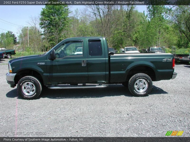  2002 F250 Super Duty Lariat SuperCab 4x4 Dark Highland Green Metallic
