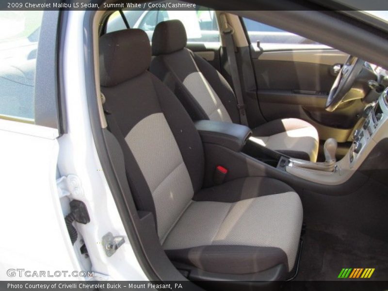 Summit White / Cocoa/Cashmere 2009 Chevrolet Malibu LS Sedan