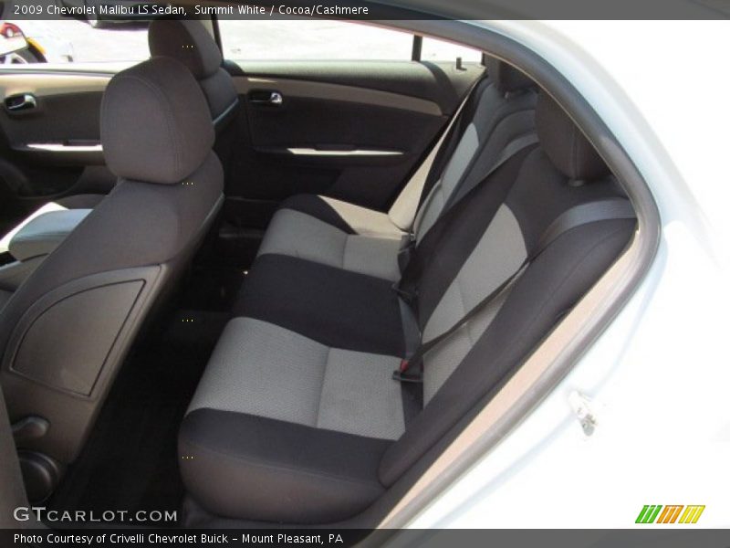 Summit White / Cocoa/Cashmere 2009 Chevrolet Malibu LS Sedan