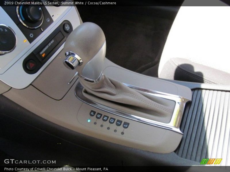 Summit White / Cocoa/Cashmere 2009 Chevrolet Malibu LS Sedan