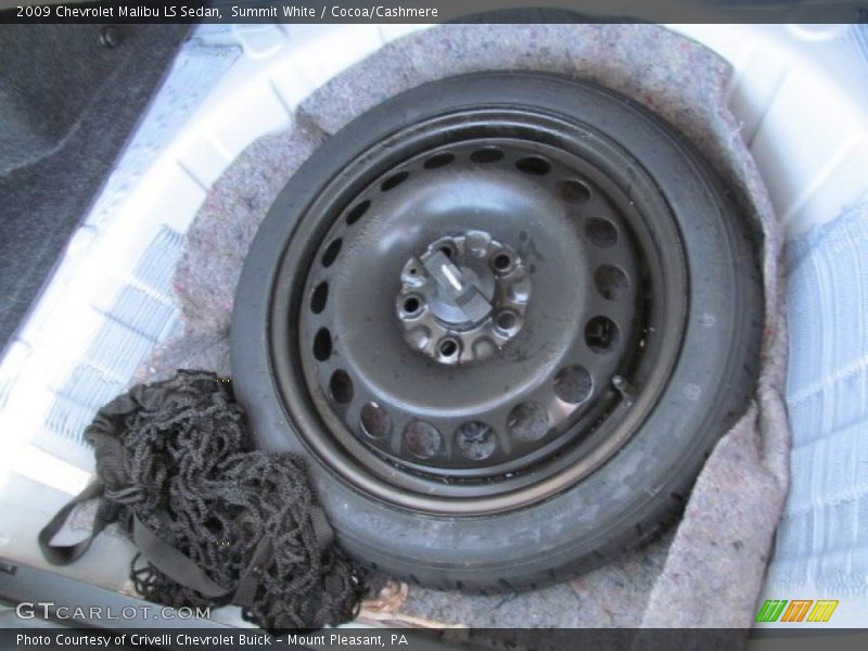 Summit White / Cocoa/Cashmere 2009 Chevrolet Malibu LS Sedan