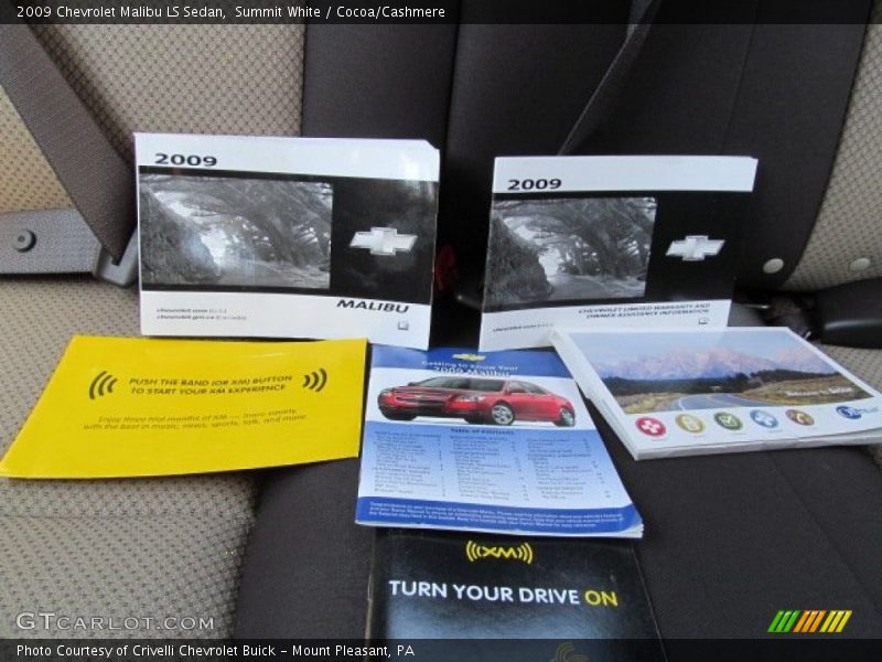 Summit White / Cocoa/Cashmere 2009 Chevrolet Malibu LS Sedan