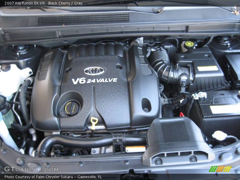 Black Cherry / Gray 2007 Kia Rondo EX V6