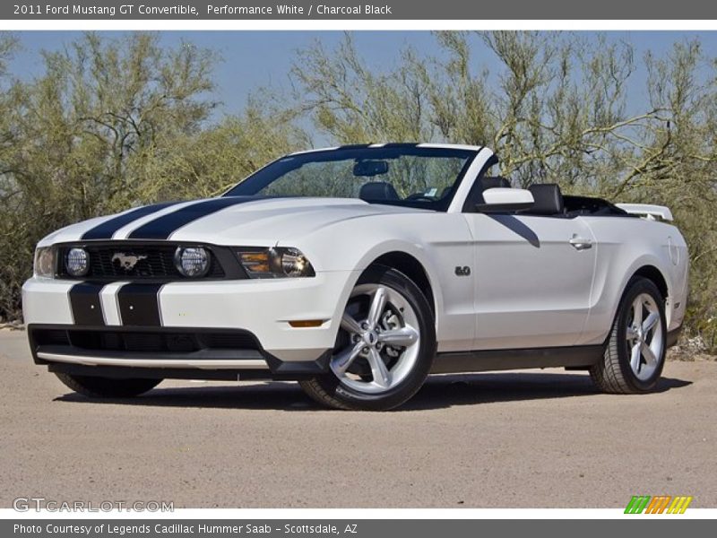 Front 3/4 View of 2011 Mustang GT Convertible