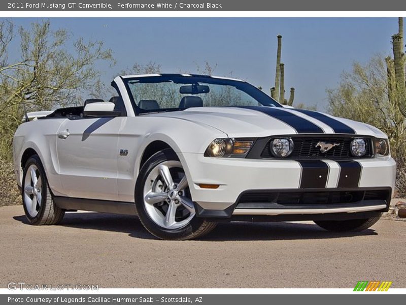 Front 3/4 View of 2011 Mustang GT Convertible