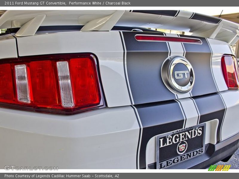 Performance White / Charcoal Black 2011 Ford Mustang GT Convertible