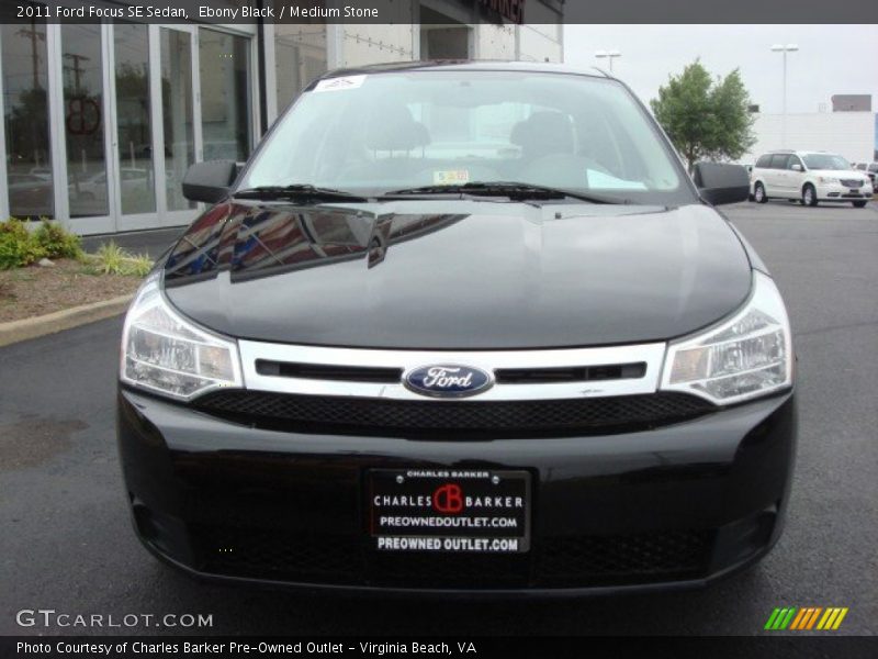 Ebony Black / Medium Stone 2011 Ford Focus SE Sedan
