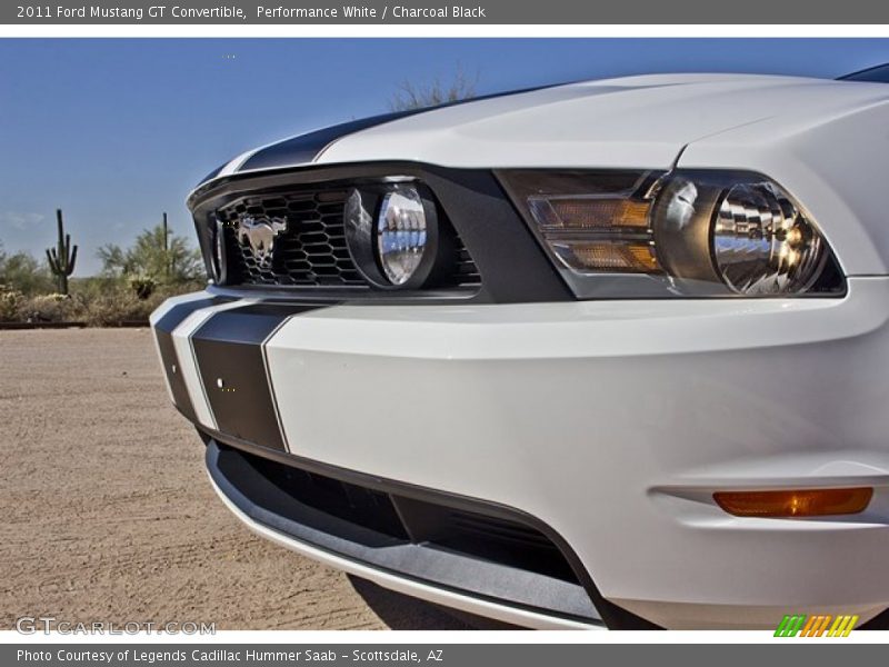 Performance White / Charcoal Black 2011 Ford Mustang GT Convertible