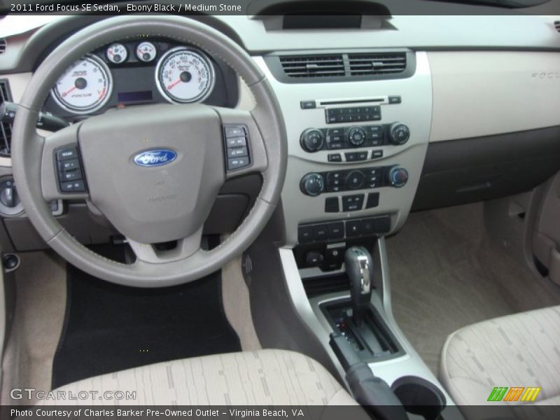 Ebony Black / Medium Stone 2011 Ford Focus SE Sedan