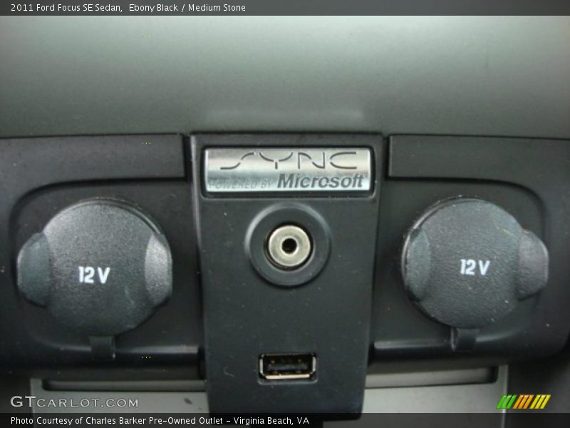 Ebony Black / Medium Stone 2011 Ford Focus SE Sedan
