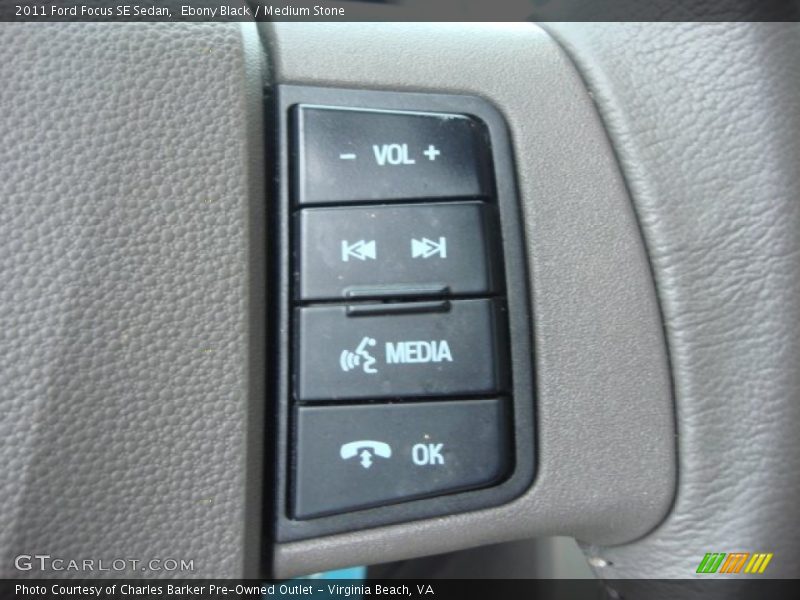 Ebony Black / Medium Stone 2011 Ford Focus SE Sedan