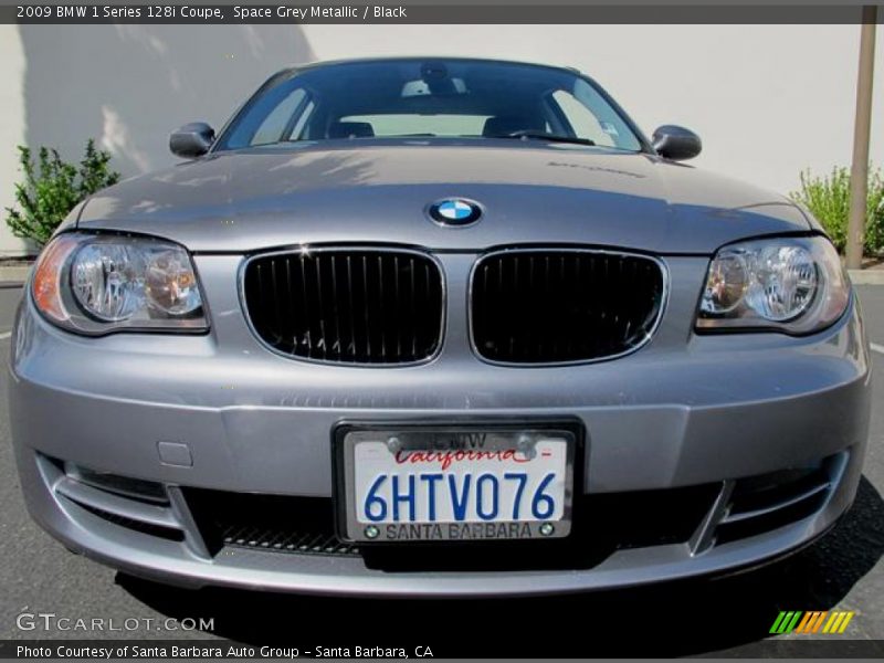Space Grey Metallic / Black 2009 BMW 1 Series 128i Coupe