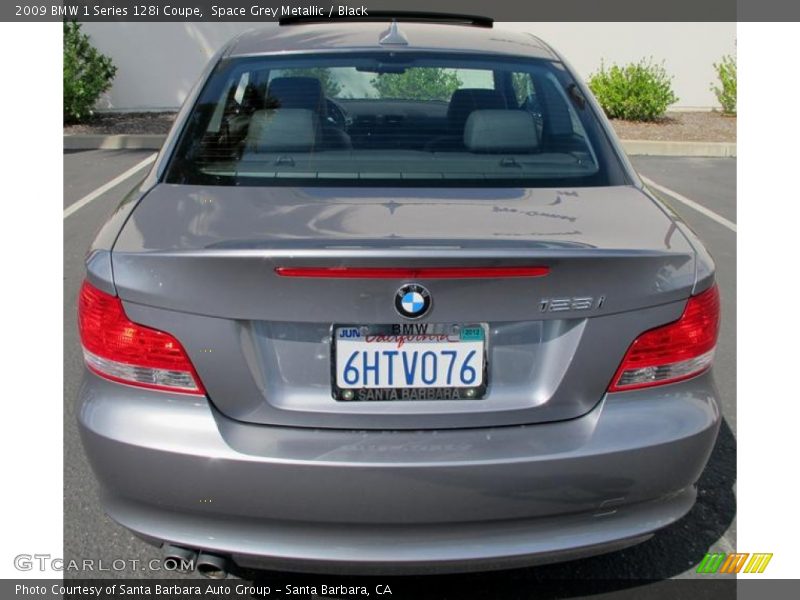 Space Grey Metallic / Black 2009 BMW 1 Series 128i Coupe