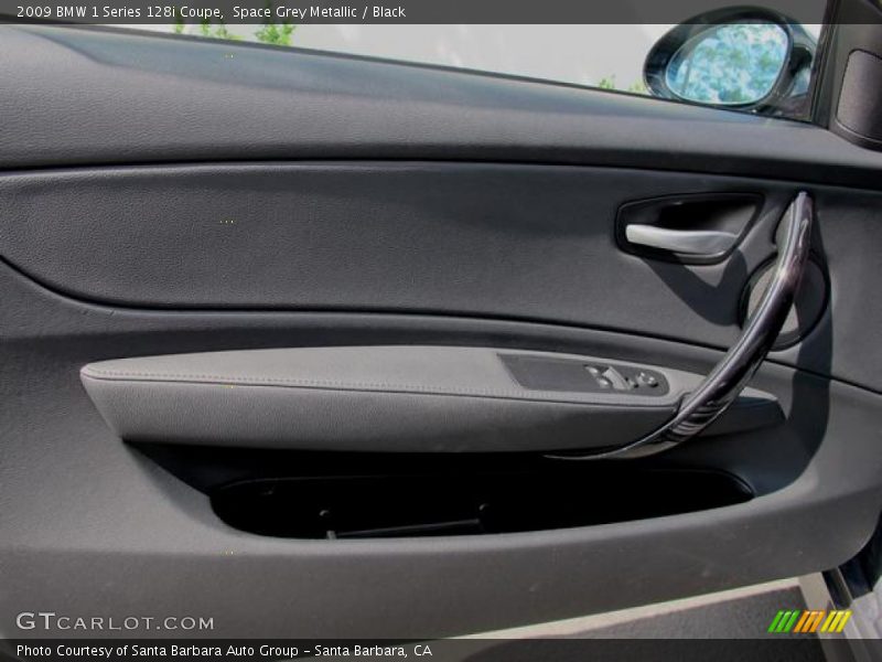 Space Grey Metallic / Black 2009 BMW 1 Series 128i Coupe
