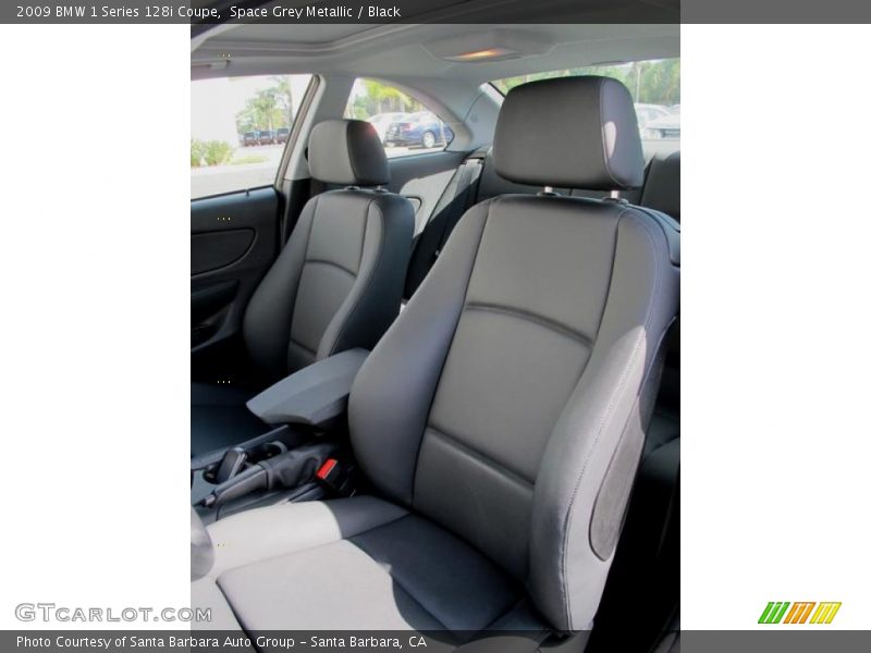Space Grey Metallic / Black 2009 BMW 1 Series 128i Coupe