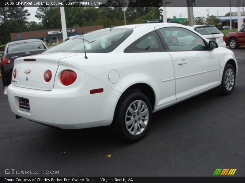 Summit White / Gray 2009 Chevrolet Cobalt LS Coupe