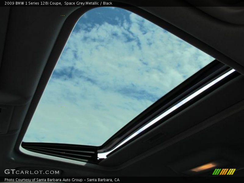 Space Grey Metallic / Black 2009 BMW 1 Series 128i Coupe