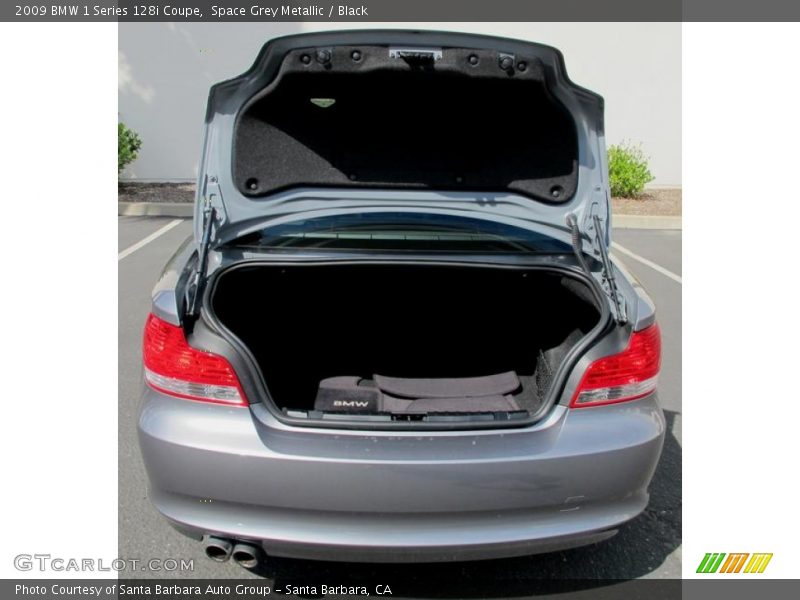 Space Grey Metallic / Black 2009 BMW 1 Series 128i Coupe