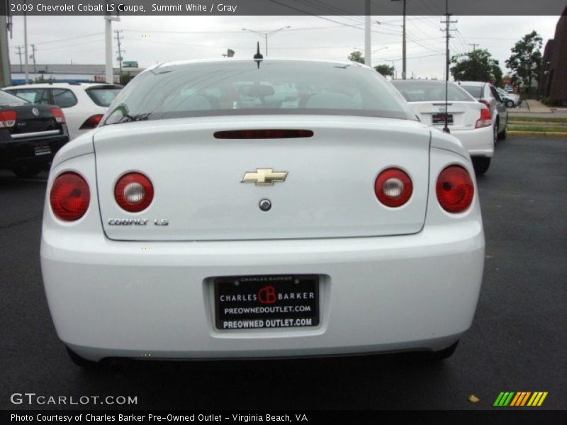 Summit White / Gray 2009 Chevrolet Cobalt LS Coupe