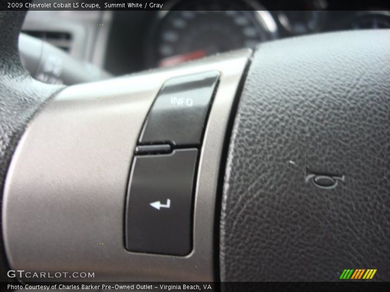 Summit White / Gray 2009 Chevrolet Cobalt LS Coupe