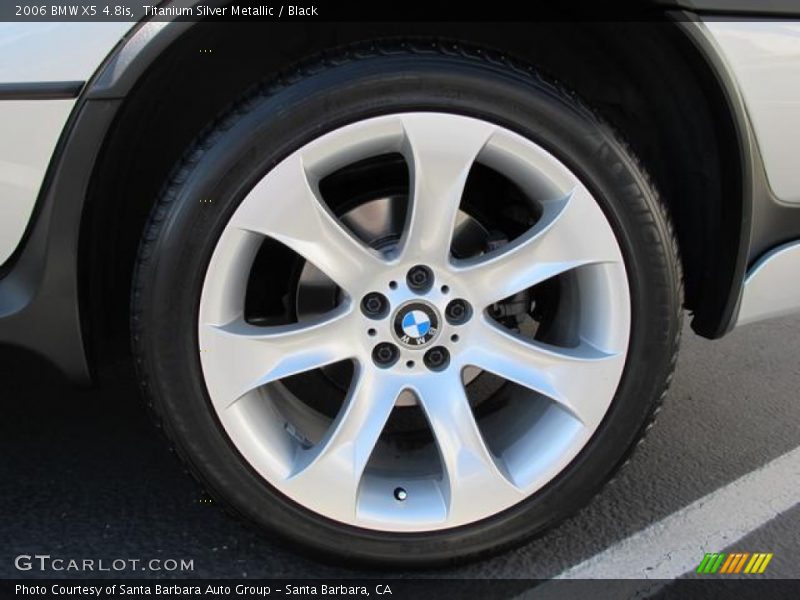 Titanium Silver Metallic / Black 2006 BMW X5 4.8is