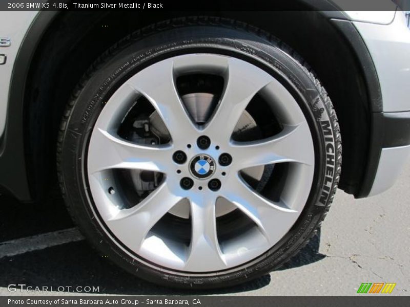 Titanium Silver Metallic / Black 2006 BMW X5 4.8is