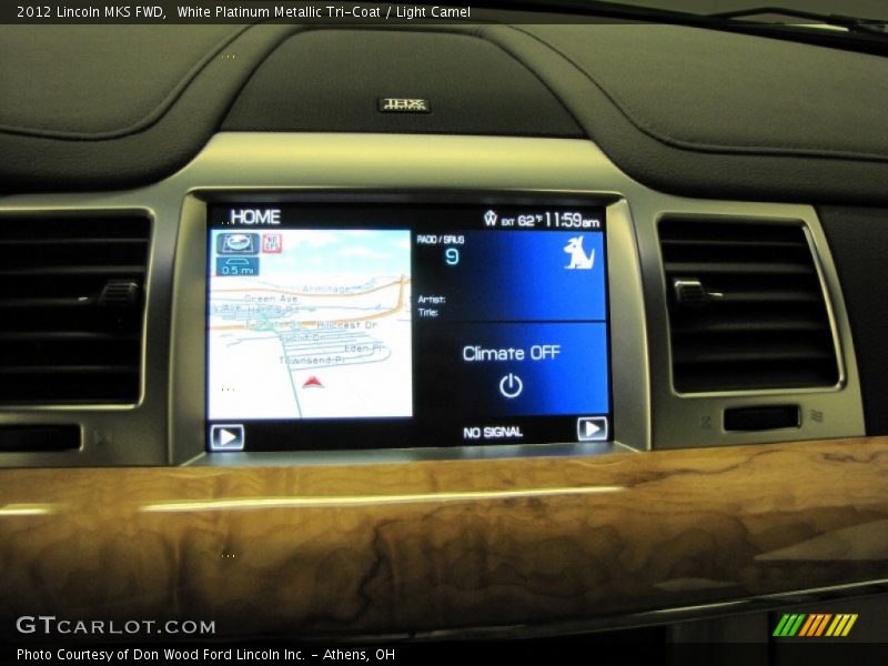 White Platinum Metallic Tri-Coat / Light Camel 2012 Lincoln MKS FWD