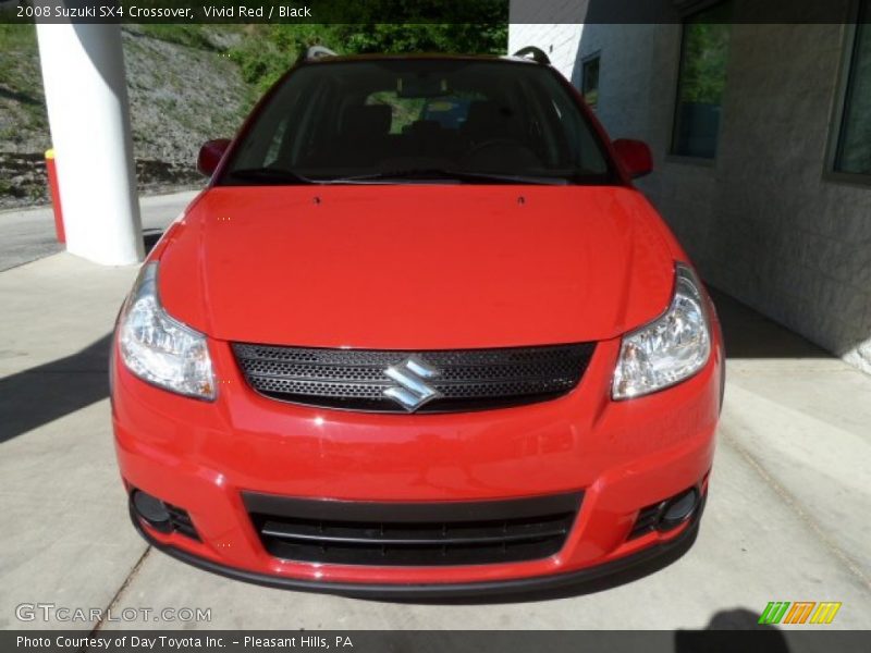Vivid Red / Black 2008 Suzuki SX4 Crossover
